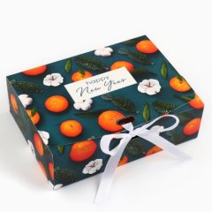 Коробка для сладостей "Мандарины" 16,5х12х5 см 5004052