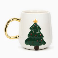 Кружка керамическая Ручная работа "Ёлочка" 600 мл 9612130