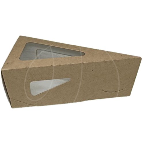 Коробка для кусочка торта крафт 16х16х8х6 см ForG PIE III W K 160*160*80*60