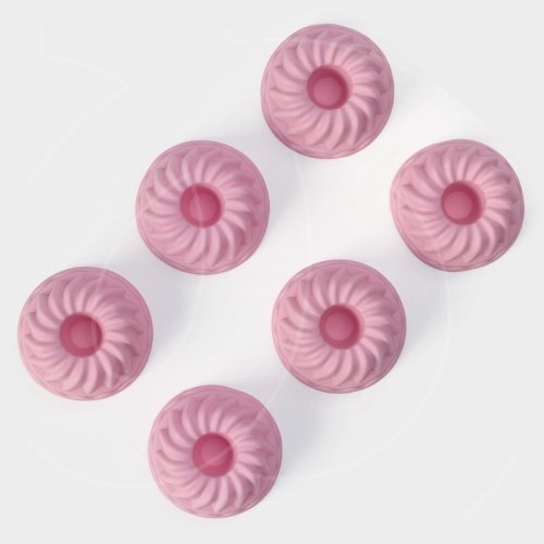 Форма силиконовая для выпечки кексов 6 шт 5284323