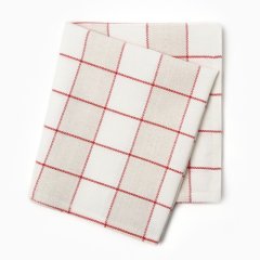 Полотенце кухонное Хлопок "Красная клетка" 40х73 см 10658877